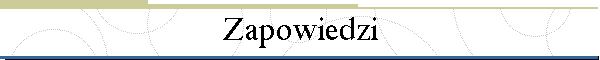 Zapowiedzi