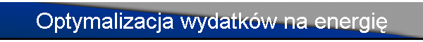 Optymalizacja wydatkw na energię